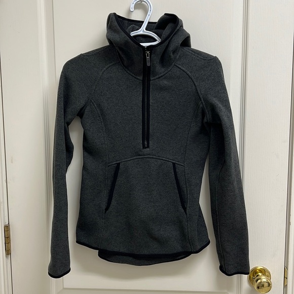 Lululemon Fleece & Thank You Pullover | Size 2 Heathered Black - Picture 4 of 9